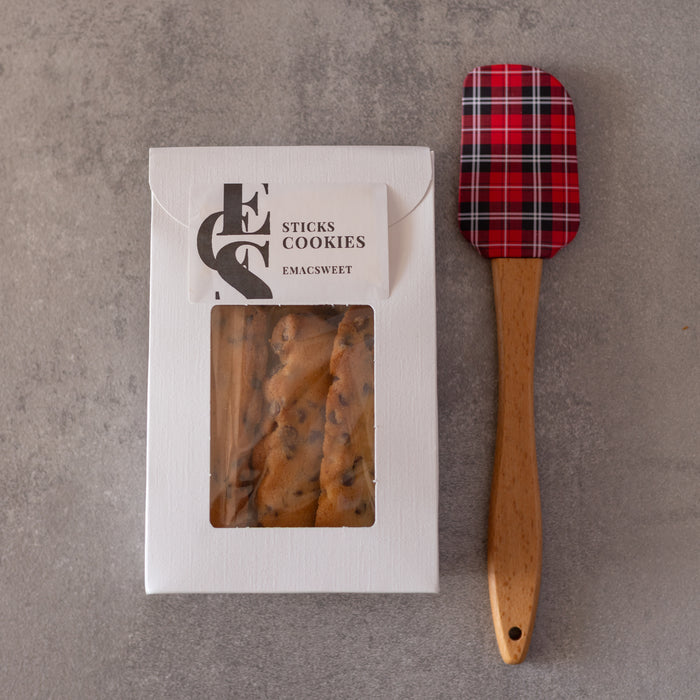 Biscotti con spatola in silicone