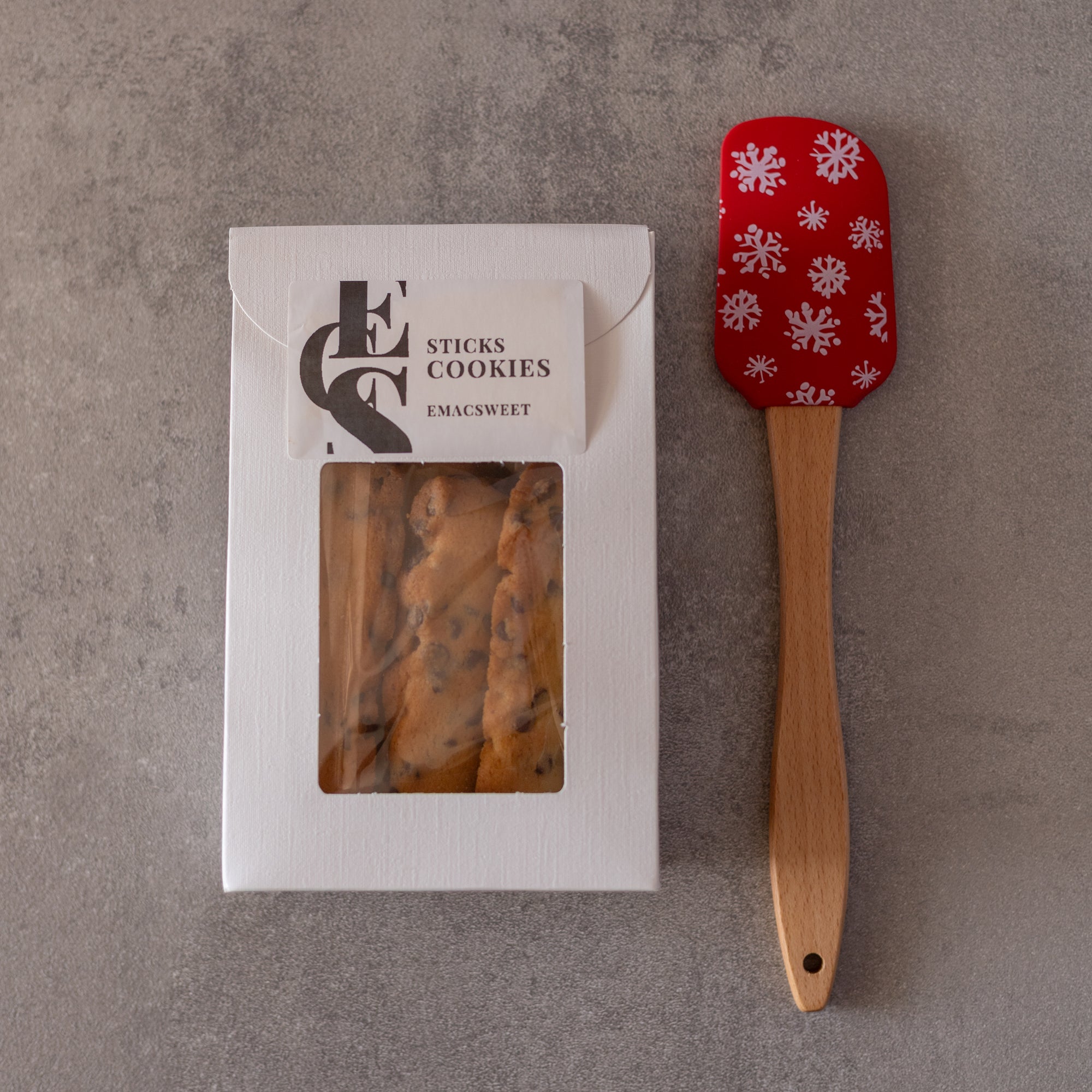 Biscotti con spatola in silicone