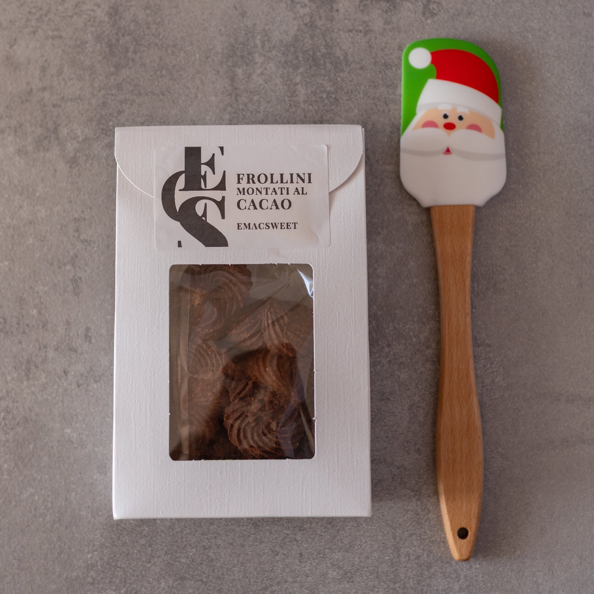 Biscotti con spatola in silicone