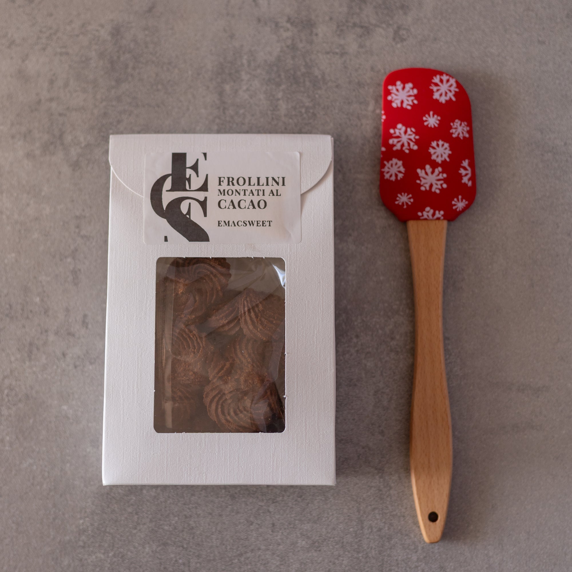 Biscotti con spatola in silicone